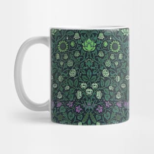 William Morris Violet and Columbine Emerald Green Mug